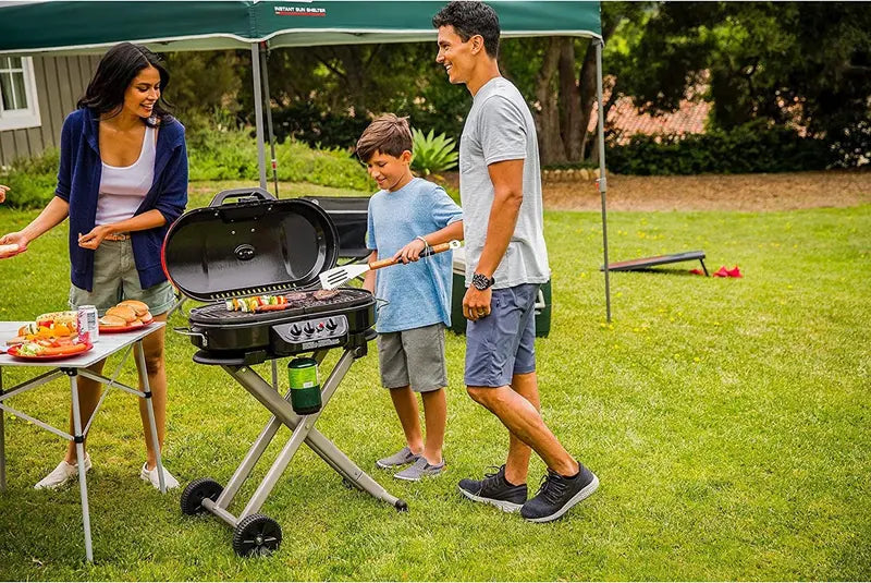 Coleman RoadTrip 285 Portable Propane Grill with Stand  Compact Outdoor Cooking System