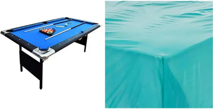 6-Foot Folding Portable Pool Table for Adults  Compact Billiards Set with Cues, Balls, Chalk, Brush & Easy-Store Design