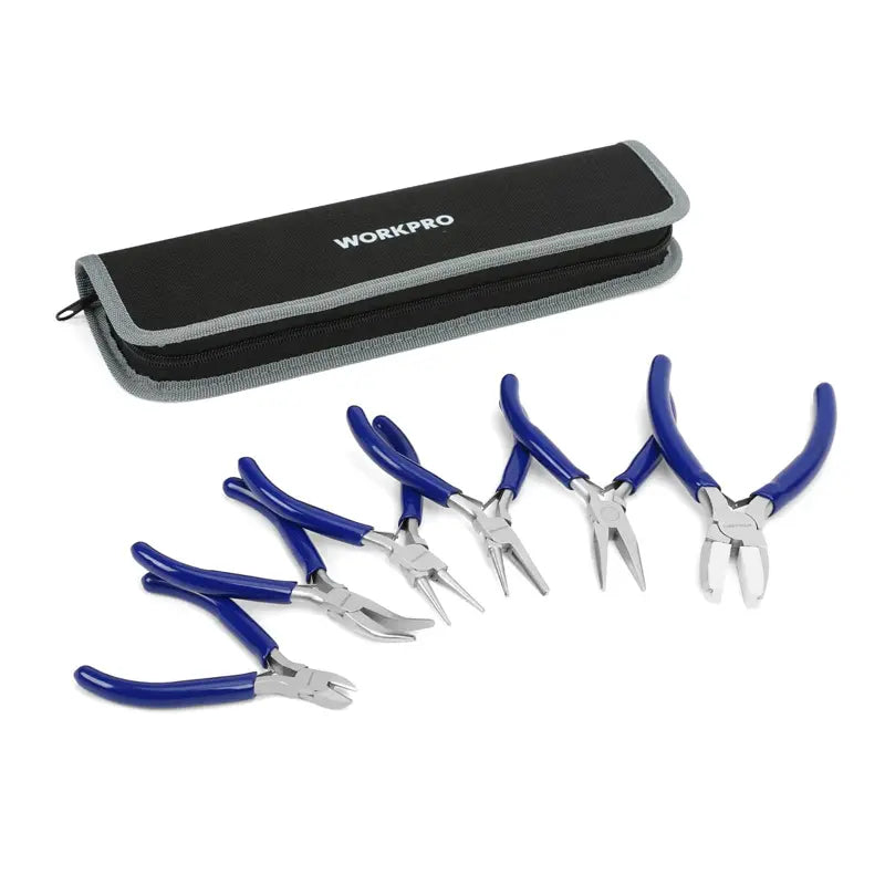 WORKPRO 7-Piece Jewelry Pliers Set with Carry Pouch