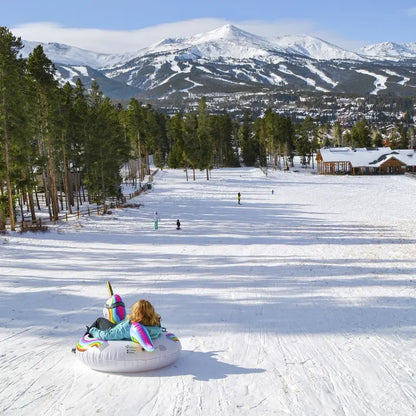 GoFloats Winter Snow Tube  Unicorn  The Ultimate Sled & Toboggan