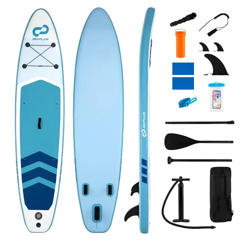 11-Foot Inflatable Stand-Up Paddle Board with Complete Accessory Kit