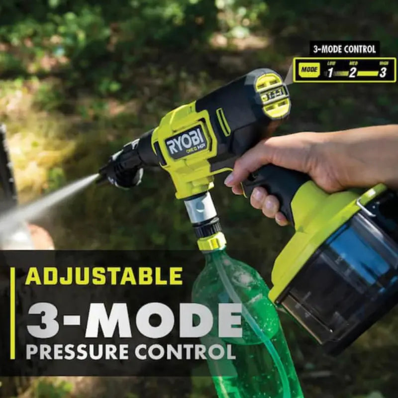 Ryobi ONE+ HP 18V Cordless Electric Pressure Washer  600 PSI, 0.7 GPM, 20 ft Siphon Hose