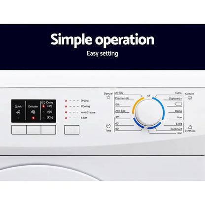 Devanti 7kg Vented Tumble Dryer in White