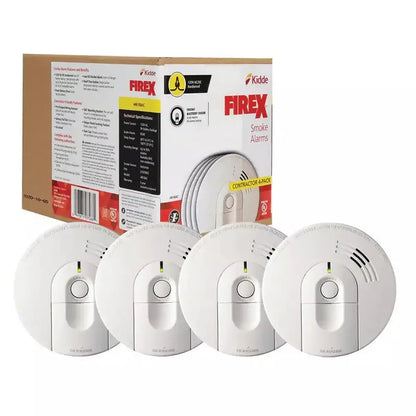 Hardwired Smoke Alarm  Ionization Sensor with 120V AC Power & 9V Battery Backup