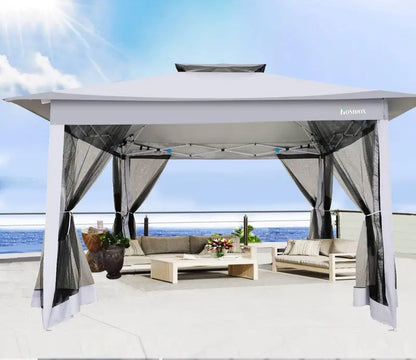 HOTEEL 10×30 ft Commercial-Grade Event Tent with Eight Adjustable Sidewalls  Ideal for Weddings and BBQs