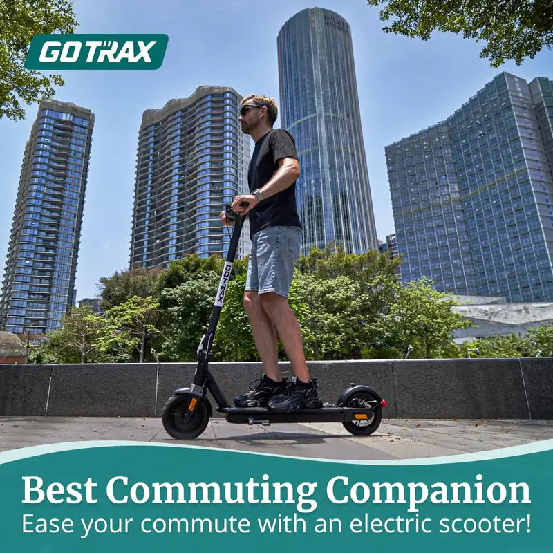 Adult Folding Electric Scooter  8.5″ Pneumatic Tires, 300W Motor, Cruise Control, 1418 Mile Range, 15.518 MPH Top Speed