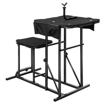 Portable Shooting Table and Seat Combo  Adjustable Field Shooting Platform