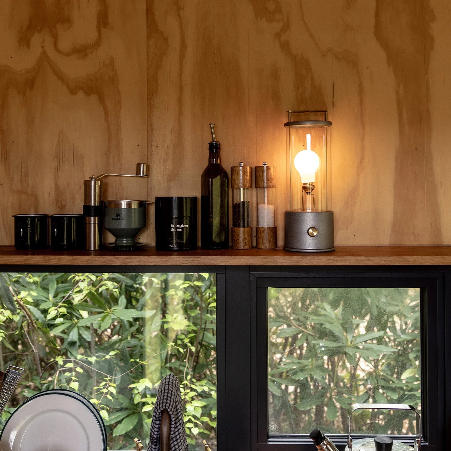 The Rugged Muse 1.0 Portable Lamp in Raw Aluminium