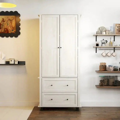 70-Inch Tall Kitchen Pantry Cabinet  Freestanding Storage Cabinet with Adjustable Shelving