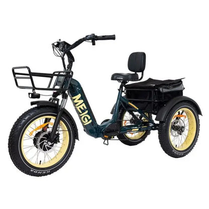 DWMEIGI SILVERADO Foldable Fat-Tire E-Trike  48V/14Ah, 750W Motor, 330 lb Load Capacity, Urban Commuter Design