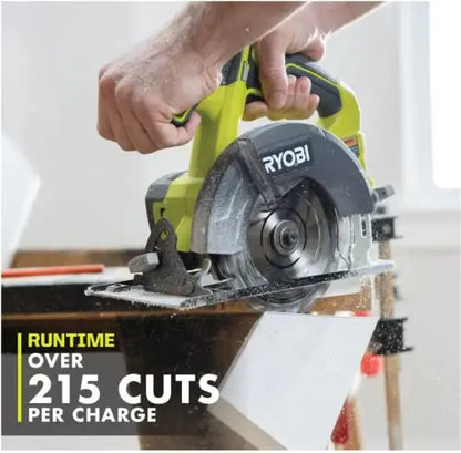 RYOBI ONE+ 18V 6-Tool Cordless Combo Kit  Drill, Impact Driver, Saw, Multi-Tool & LED Light