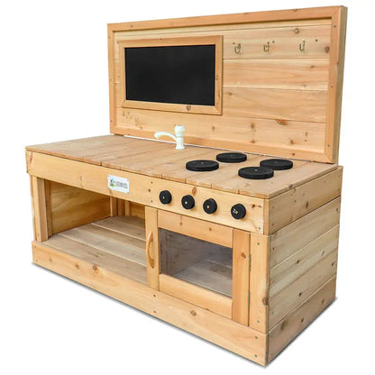 Lifespan Kids Eden Outdoor Play Kitchen  Realistic Pretend Cooking Station for Toddlers
