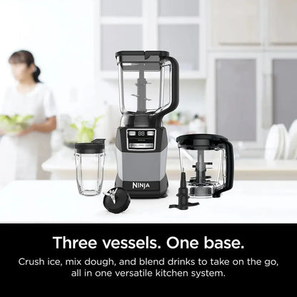 Ninja 1200W Compact Kitchen System for Blending, Chopping, and Food Processing
