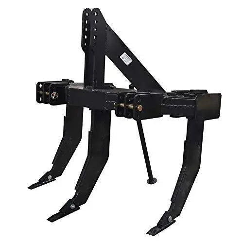 Three-Shank Subsoiler Ripper for Category 1 and 2 Tractor Quick-Hitch Systems