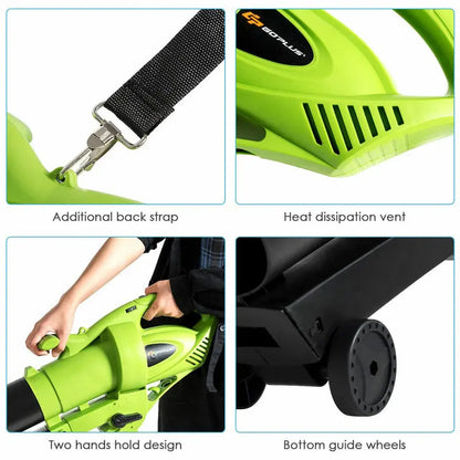 Multi-Mode Electric Leaf Blower, Vacuum, and Mulcher with 6-Speed Control