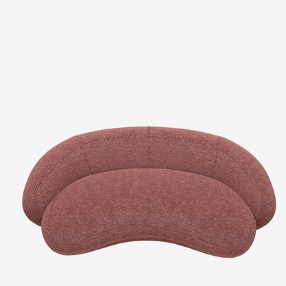 Canap  tissu bouclette rose Bianca
