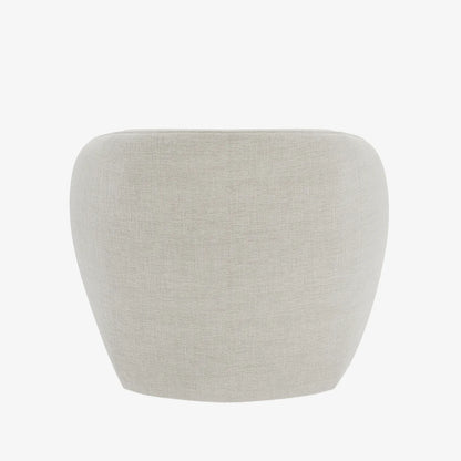 Fauteuil design tissu beige Pablo
