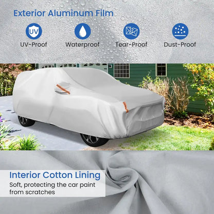 Premium Outdoor Car Cover  Fully Waterproof Auto Protector with Soft Cotton Interior Lining