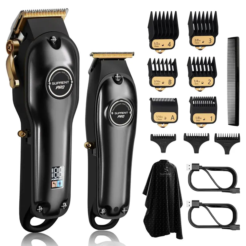 SUPRENT PRO Cordless Hair Clipper Set for Men  Precision Cutting System