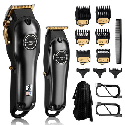 SUPRENT PRO Cordless Hair Clipper Set for Men  Precision Cutting System