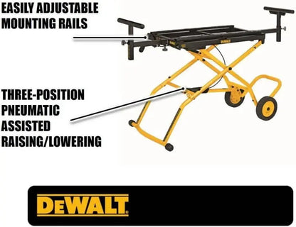 DEWALT DWX726 Miter Saw Stand  Mobile, Adjustable, and Foldable Design