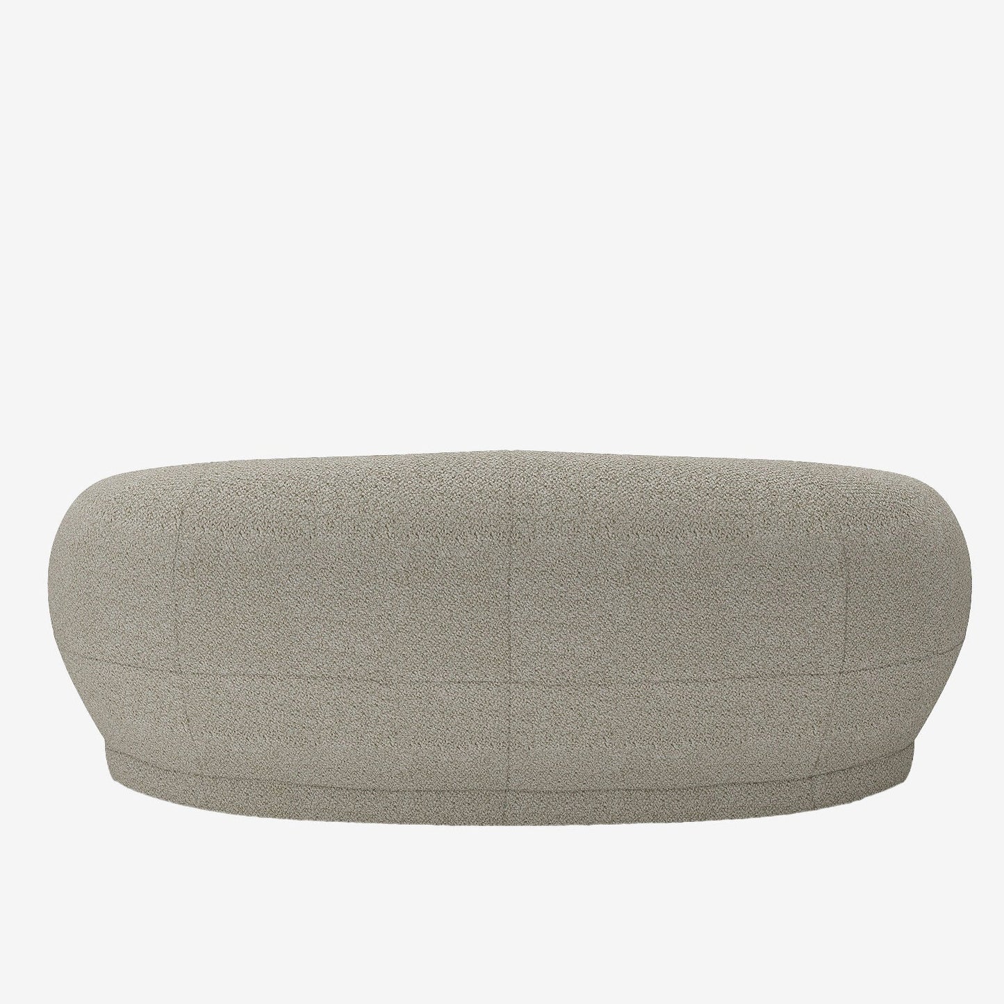 Canap  3-4 places en tissu bouclette beige Bianca