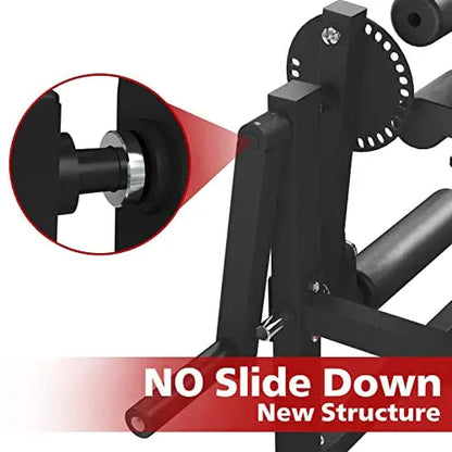 GMWD Adjustable Leg Extension and Curl Machine  Lower Body Exercise Bench with Dual Functionality
