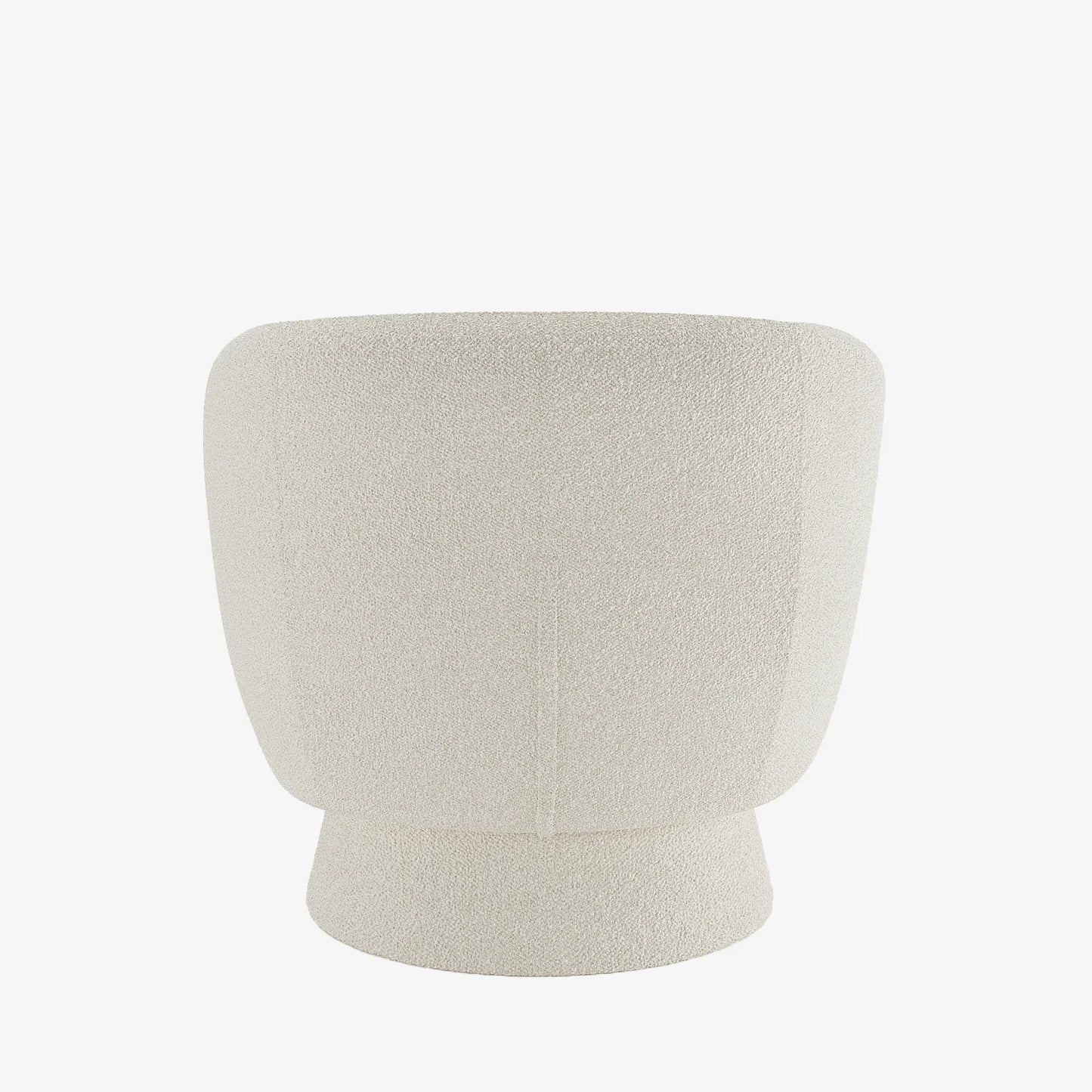 Fauteuil bouclette pivotant couleur cr me Salma