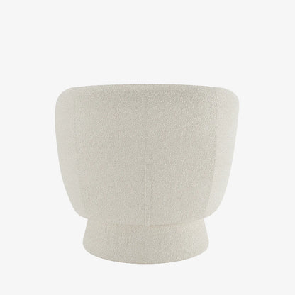 Fauteuil bouclette pivotant couleur cr me Salma