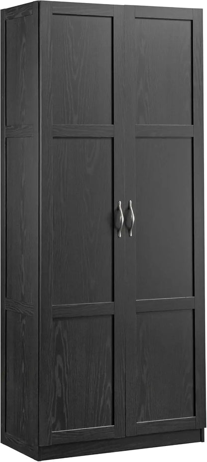 Sauder Select Kitchen Pantry Cabinet  Functional White Storage Unit with Flexible Shelving
