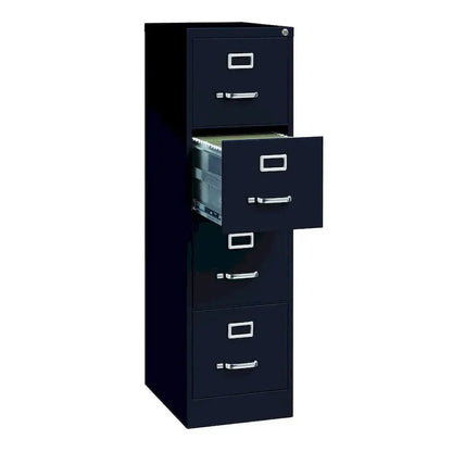 Hirsh Commercial 22D Vertical Filing Cabinet  Heavy-Gauge Steel 4-Drawer Letter File Organizer
