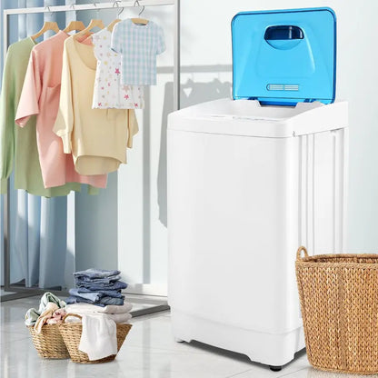 Tikmboex 17.8LBS Portable Washing Machine with 8 Programs 3 Water Temperatures 3 Water Levels Selection