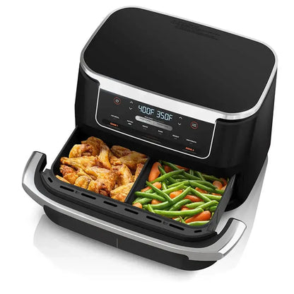 DZ401 Foodi DualZone XL Air Fryer  10-Quart, 6-in-1 Functionality, Two Independent Baskets with Separate Controls
