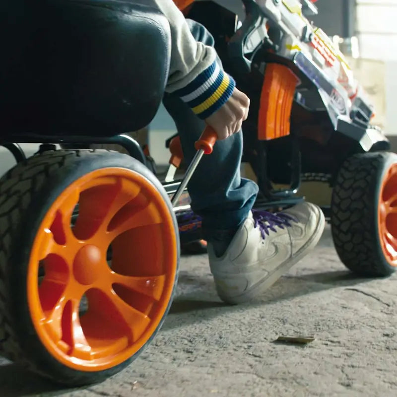 Nerf Battle Racer Ride-on Pedal Go-Kart for Boys and Girls, Multi-color