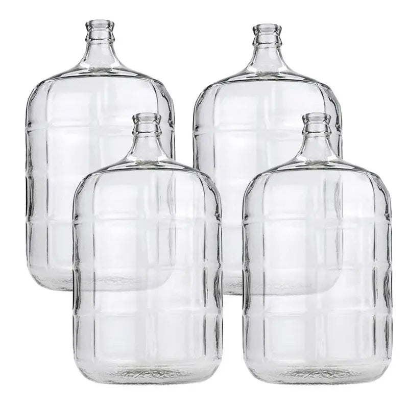 Set of Four 5-Gallon Glass Carboys for Home Brewing &amp; Winemaking