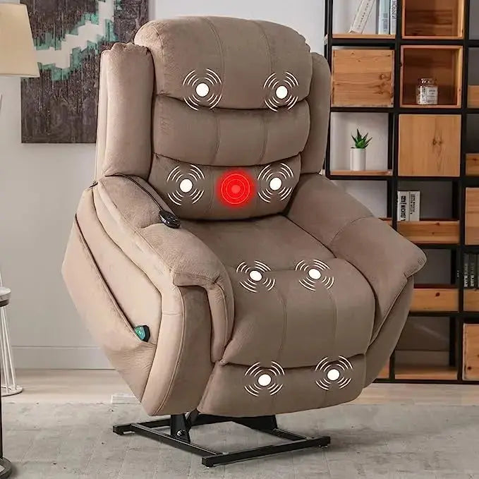 Lay-Flat Power Lift Recliner for Elderly  Therapeutic Massage & Heating Chair with Zero-Gravity Position