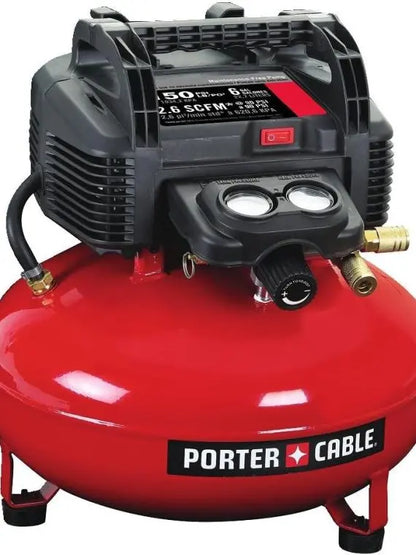 PORTER-CABLE 6-Gallon Pancake Air Compressor, Oil-Free, Enhanced Packaging (C2002-ECOM)