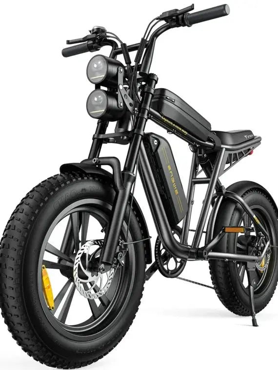 AKEZ 1000W Adult Fat-Tire E-Bike  48V 13Ah Removable Battery, 94-Mile Range, Full Suspension & UL-Certified Off-Road Design