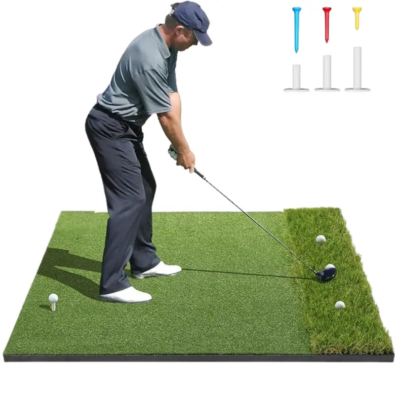 60″ x 48″ Dual-Surface Golf Practice Mat for Indoor/Outdoor Drills