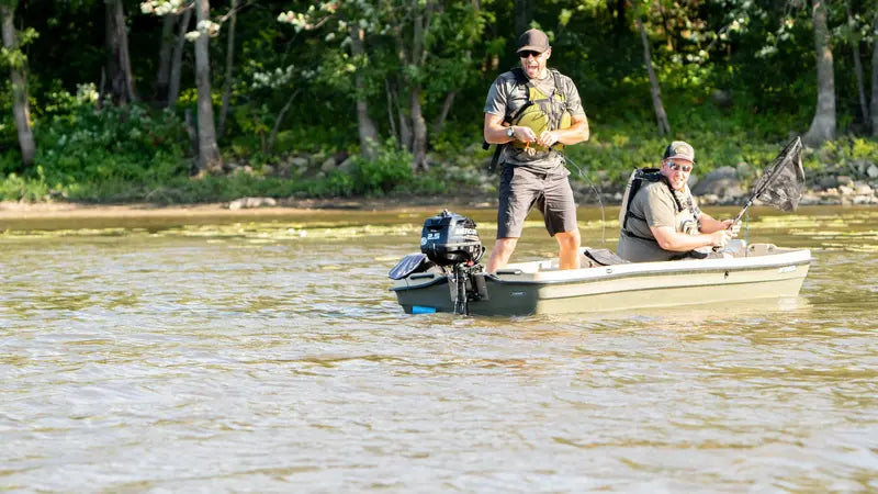 Pelican Boat Intruder 12-Foot Jon Boat  Khaki/Beige Aluminum Fishing & Hunting Vessel