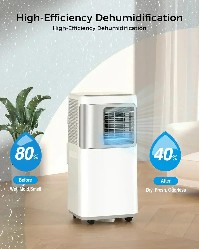 16,000 BTU Portable Smart Air Conditioner  5-in-1 WiFi-Capable Unit with App Control and Fan Mode