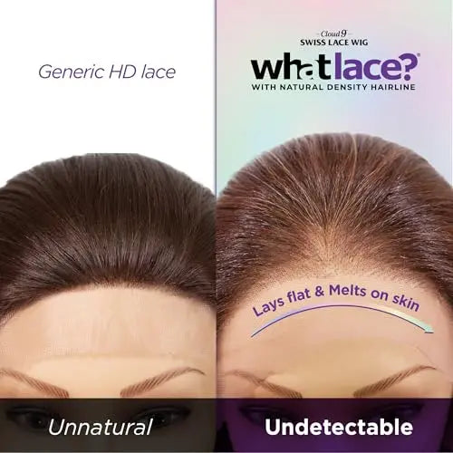 Sensationnel Whatlace Latisha 13¡Á6 Synthetic Wig with Pre-Plucked HD Lace Hairline  1B Off Black