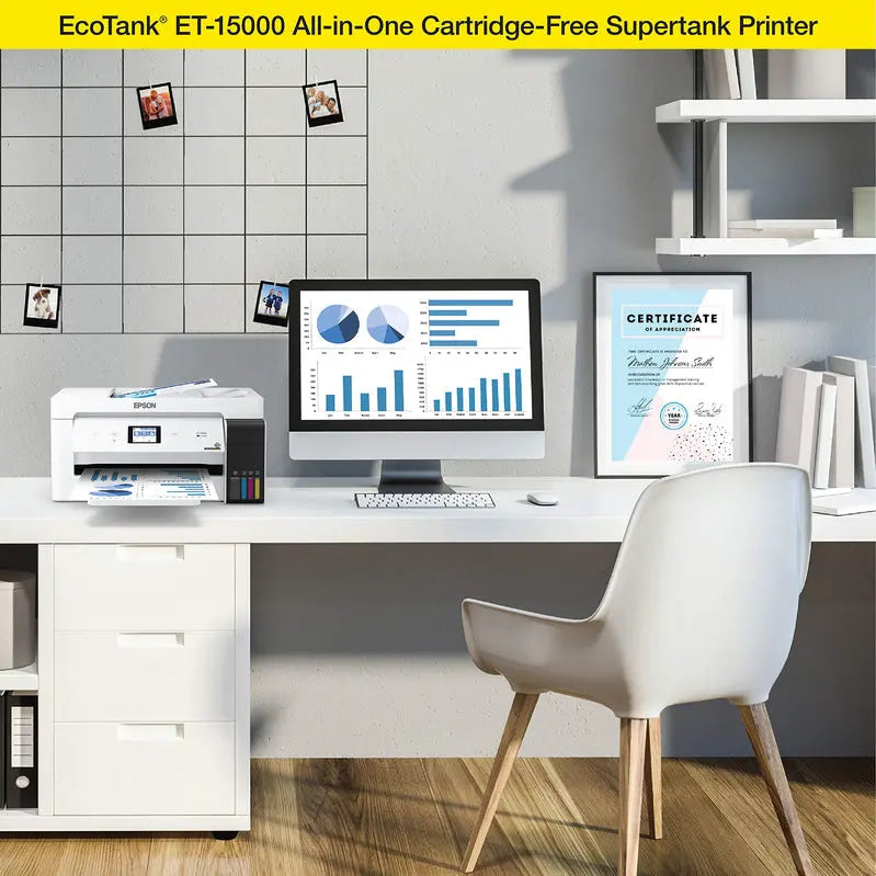 Wireless Color All-in-One Printer  Portable Inkjet with Scanning, Copying & Mobile Printing Support