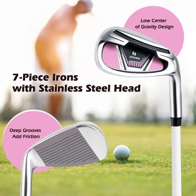 Women’s Full 11-Piece Golf Set  Right-Handed Starter Kit with Oversized 460cc Driver