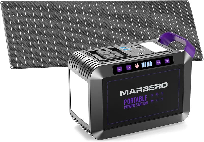 88Wh Portable Solar Power Station  Compact Lithium Battery Generator with AC Outlet & 120W Peak Output for Camping