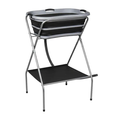 Collapsible Portable Dog Bath Tub with Integrated Drain Hose and Quick-Setup Aluminum Frame