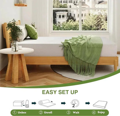 8-Inch Double Memory Foam Mattress  Balanced Medium-Firm Comfort for Everyday Sleep