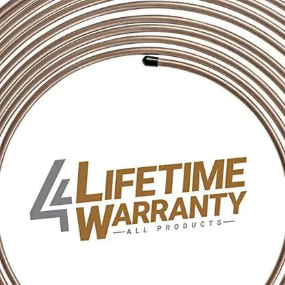 4LifetimeLines 3/16″ x 25′ Copper-Nickel Non-Magnetic Brake Line Kit, Easy Bend, Corrosion-Resistant