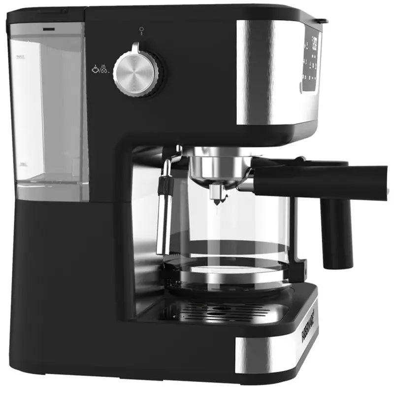 Dual Brew 10-Cup Coffee & Espresso Maker, Black & Stainless, Touchscreen