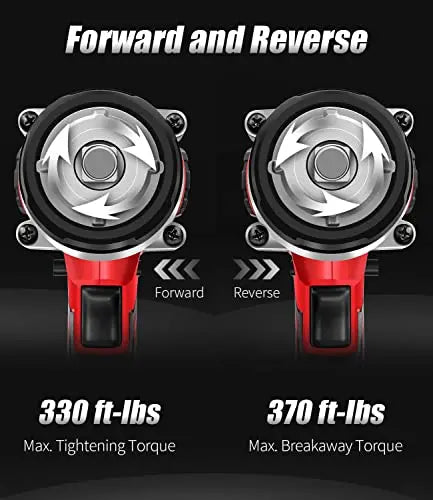AVID POWER Cordless Impact Wrench, 1/2 Impact Gun with 3A Li-ion Battery